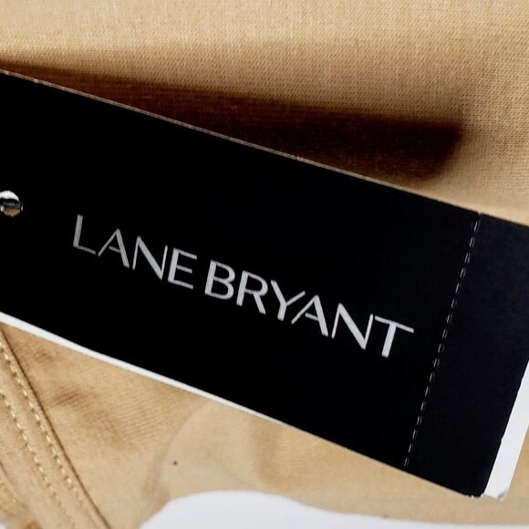 NWT Lane Bryant Tan Spaghetti Strap Tank Top Comfy Staple Neutral Size 14/16 - Picture 4 of 6